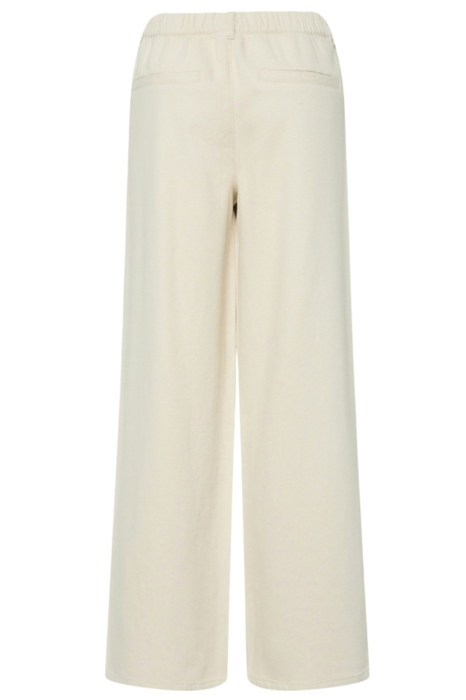PCSAVANNA MW PULL UP DENIM PANT 17156458 RAW COTTON